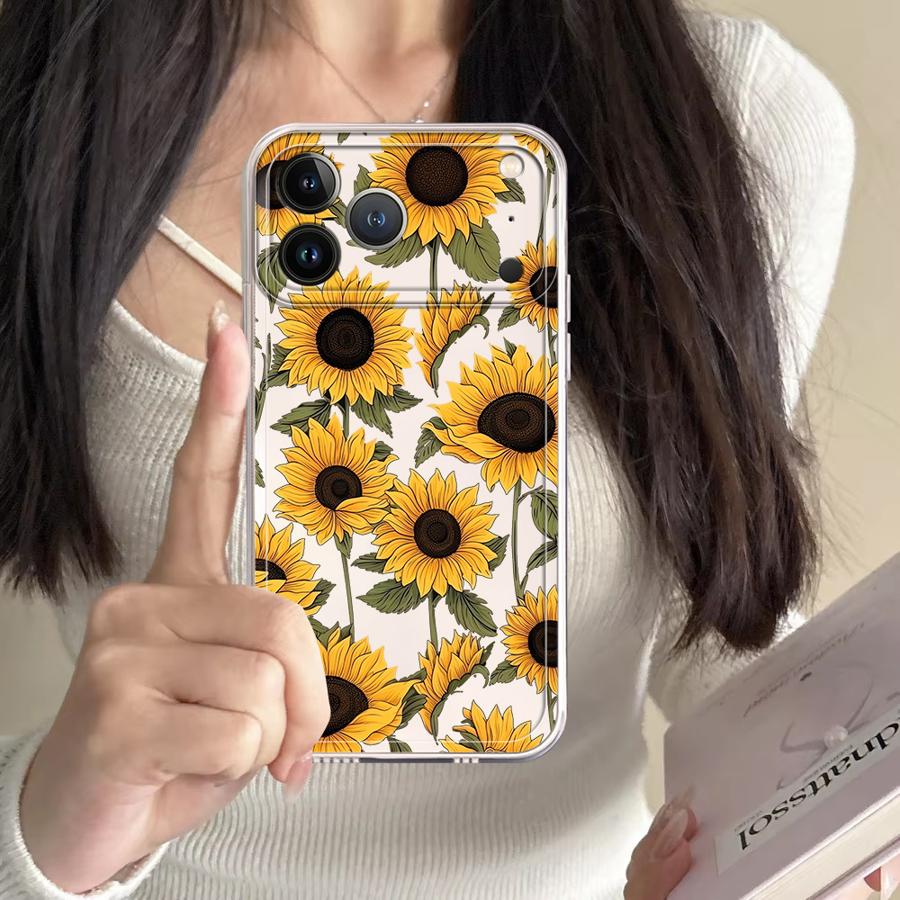 Cute Sunflower Pattern Case fo - Apple Iphone 15 Pro Max 评论和价格