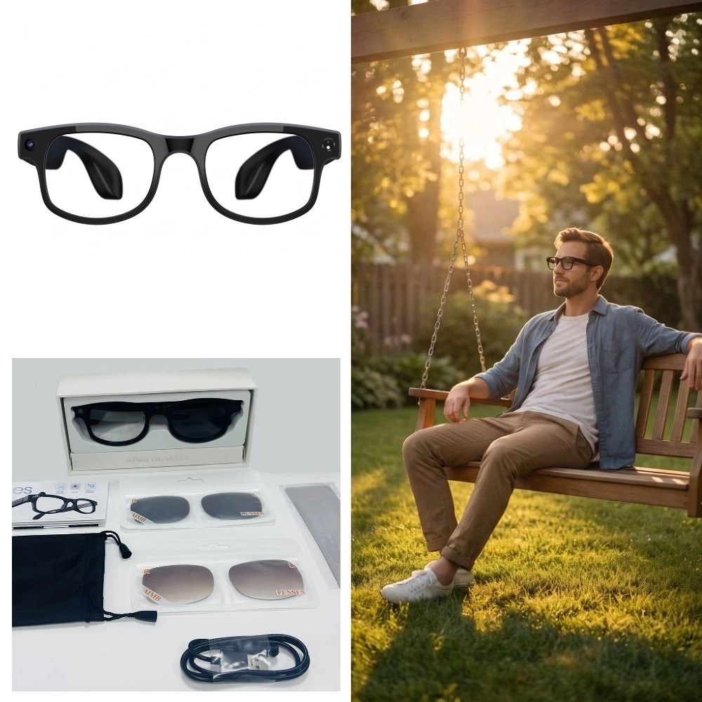 2 in 1 AI Smart Glasses HD Pho - Smart Glasses Lens 评论和价格