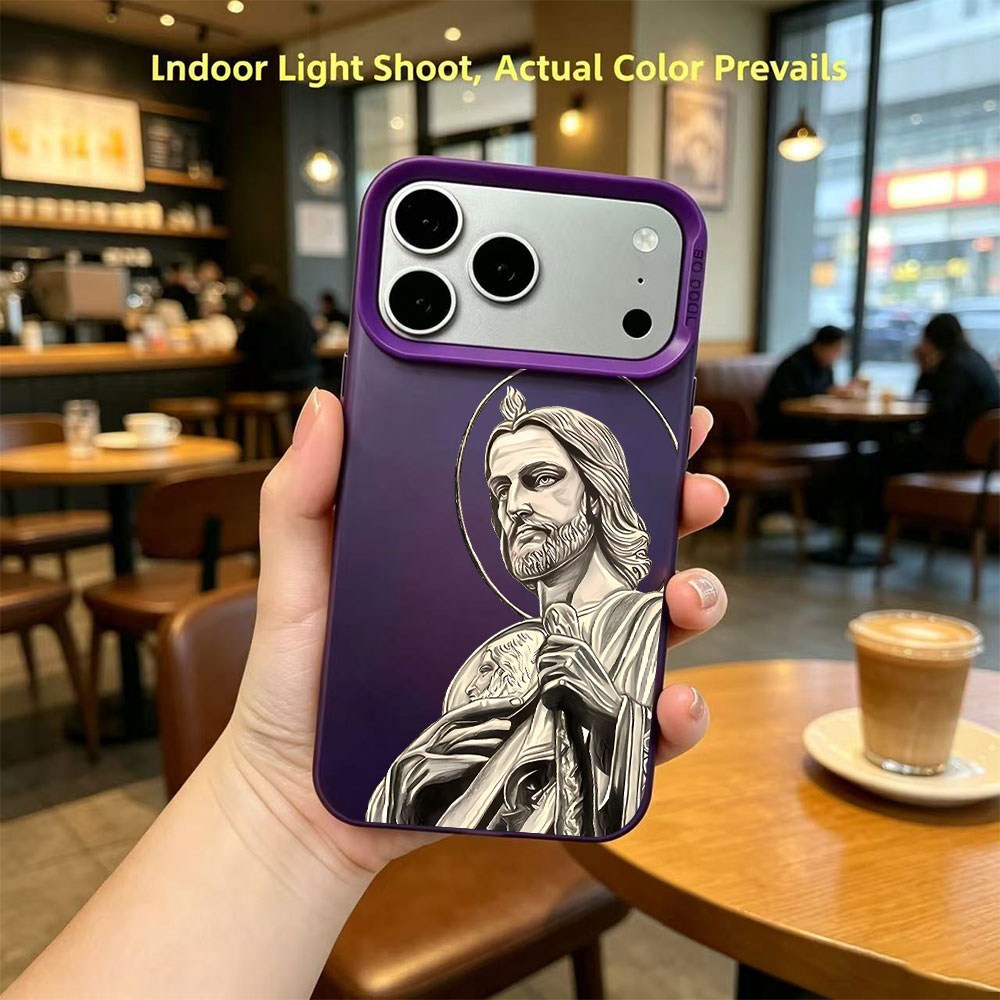 San Judas Tadeo Pattern Design - Apple Iphone 15 Pro Max 评论和价格